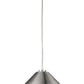 HomeRoots Industrial Conical Hanging Light in Silver Finish