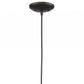 HomeRoots Industrial Hanging Light in Brushed Bronze Finish