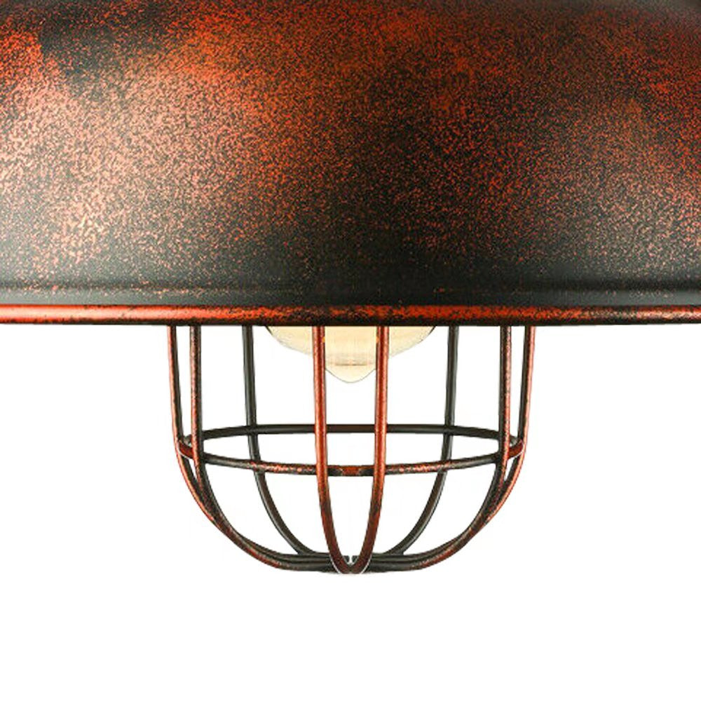 HomeRoots Industrial Retro Metal Pendant Lamp in Vintage Bronze Finish