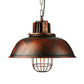 HomeRoots Industrial Retro Metal Pendant Lamp in Vintage Bronze Finish