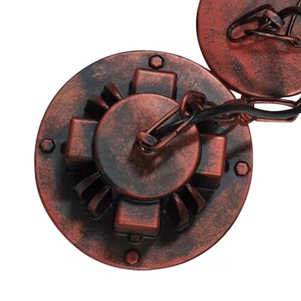 HomeRoots Industrial Retro Metal Pendant Lamp in Vintage Bronze Finish