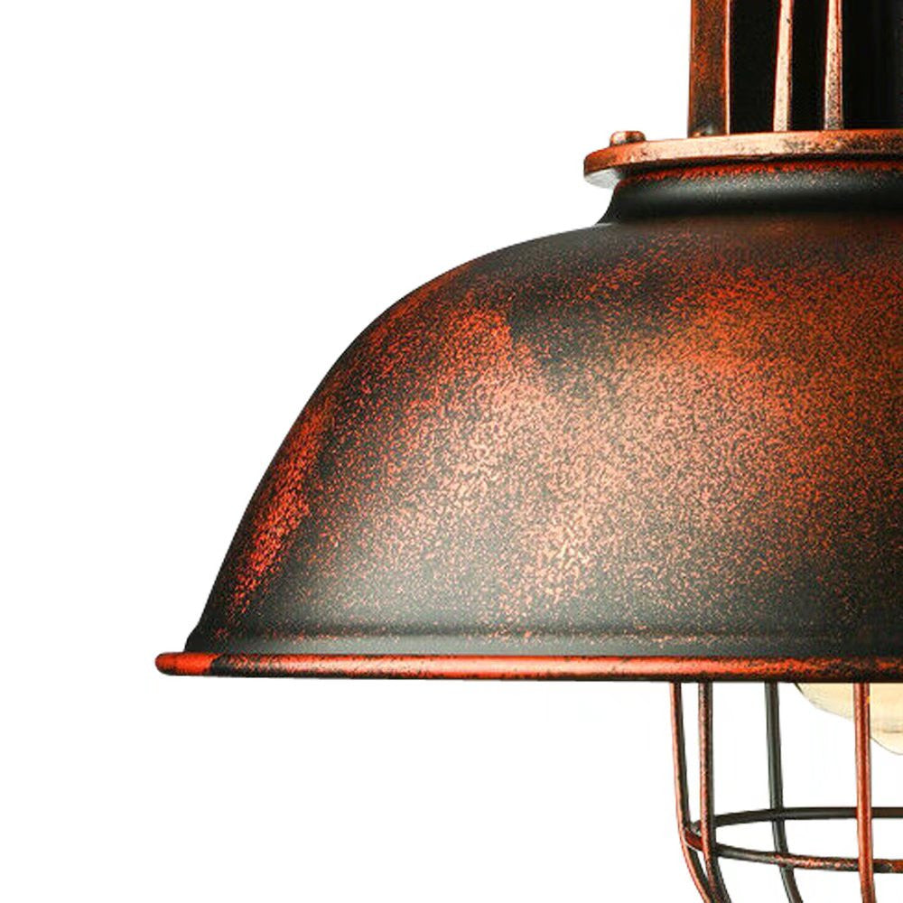 HomeRoots Industrial Retro Metal Pendant Lamp in Vintage Bronze Finish