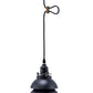 HomeRoots Industrial Two Tier Hanging Light With Black Metal Finish