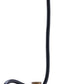 HomeRoots Industrial Two Tier Hanging Light With Black Metal Finish