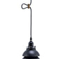 HomeRoots Industrial Two Tier Hanging Light With Black Metal Finish