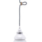 HomeRoots Industrial Two Tier Hanging Light in White Metal Finish