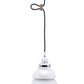 HomeRoots Industrial Two Tier Hanging Light in White Metal Finish