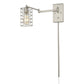 HomeRoots Industrial Wall Sconce With Silver Metal Finish