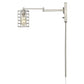 HomeRoots Industrial Wall Sconce With Silver Metal Finish