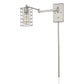HomeRoots Industrial Wall Sconce With Silver Metal Finish