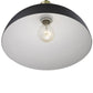 HomeRoots Ingo 1-Light Pendant in Matte Black Finish
