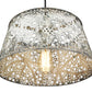 HomeRoots Iris 1-Light Pendant in Aged Ivory Finish