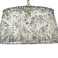 HomeRoots Iris 1-Light Pendant in Aged Ivory Finish