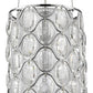 HomeRoots Isabella 1-Light Drum Pendant With Crystal Accents and Polished Nickel Finish