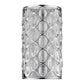 HomeRoots Isabella 1-Light Wall Sconce With Crystal Accents in Polished Nickel Finish