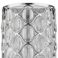 HomeRoots Isabella 1-Light Wall Sconce With Crystal Accents in Polished Nickel Finish