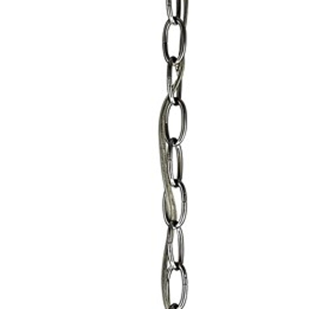 HomeRoots Isabella 4-Light Drum Pendant With Crystal Accents and Polished Nickel Finish