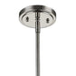 HomeRoots Jade 1-Light Pendant With Vertical Structural Frames and Polished Nickel Finish