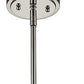 HomeRoots Jade 1-Light Pendant With Vertical Structural Frames and Polished Nickel Finish
