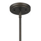 HomeRoots Jade 1-Light Pendant With Vertical Structural Frames in Oil Rubbed Bronze Finish