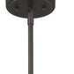HomeRoots Jade 1-Light Pendant With Vertical Structural Frames in Oil Rubbed Bronze Finish