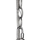 HomeRoots Kara 5-Light Chandelier With Fabric Shades And Crystal Bobeches in Polished Nickel Finish