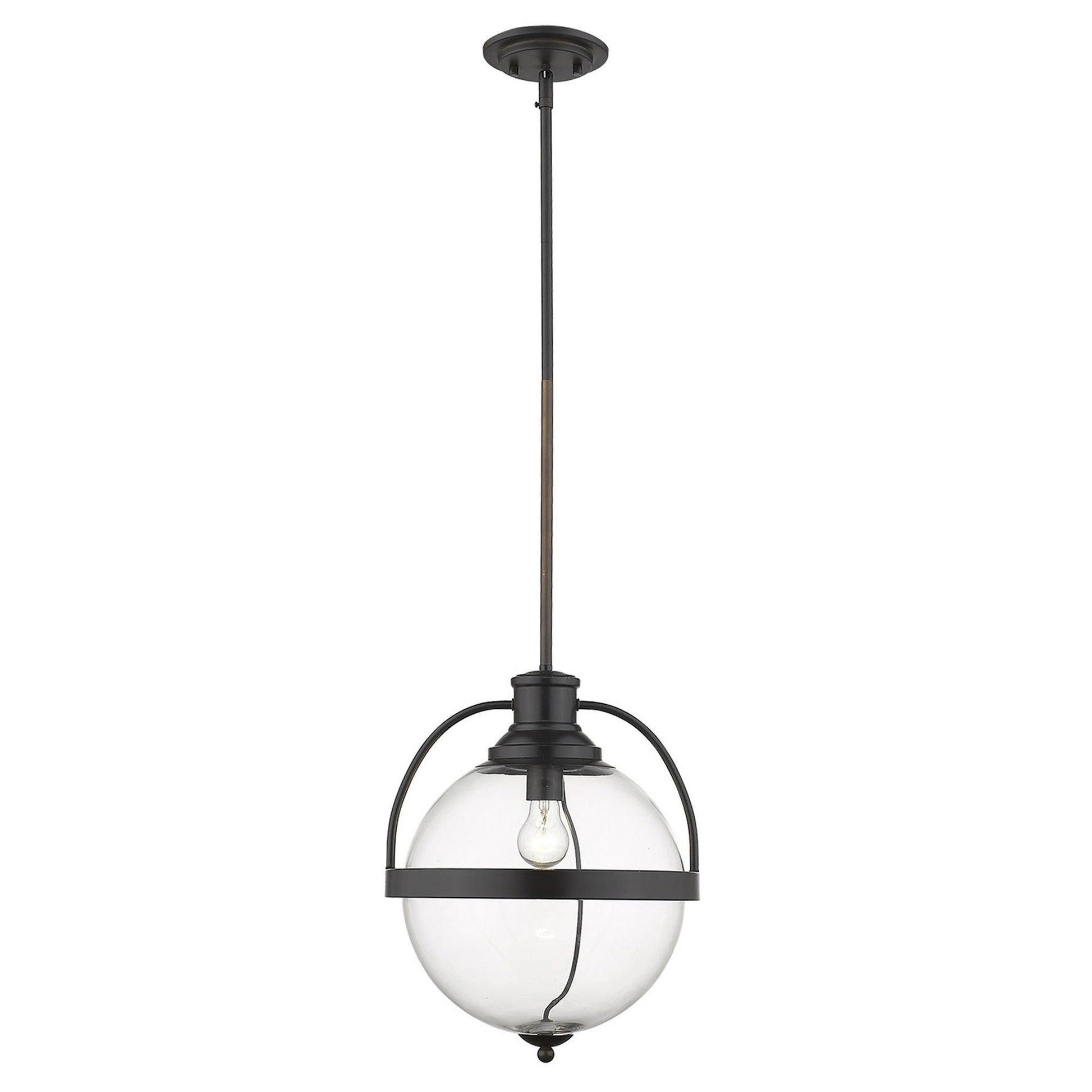 HomeRoots Kassian 1-Light Pendant in Oil Rubbed Bronze Finish