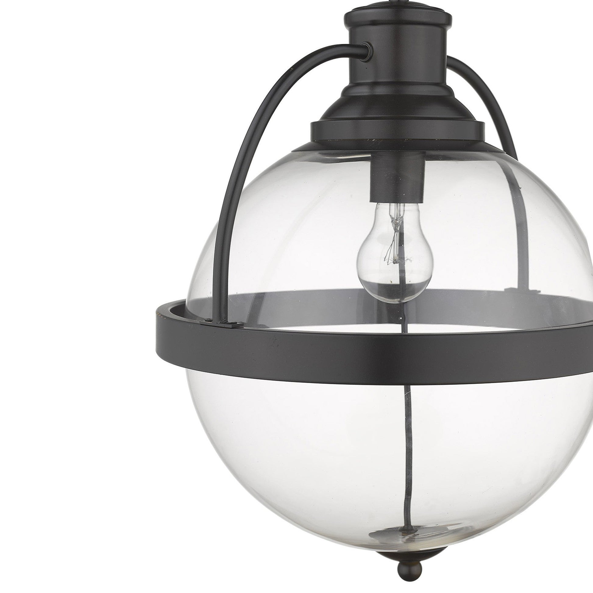 HomeRoots Kassian 1-Light Pendant in Oil Rubbed Bronze Finish