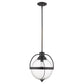 HomeRoots Kassian 1-Light Pendant in Oil Rubbed Bronze Finish