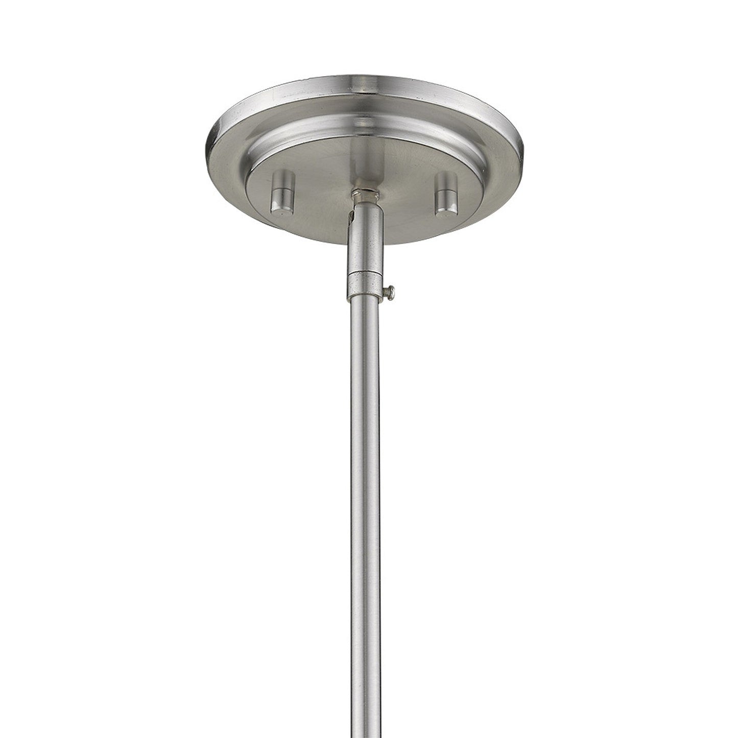 HomeRoots Kassian 1-Light Pendant in Satin Nickel Finish
