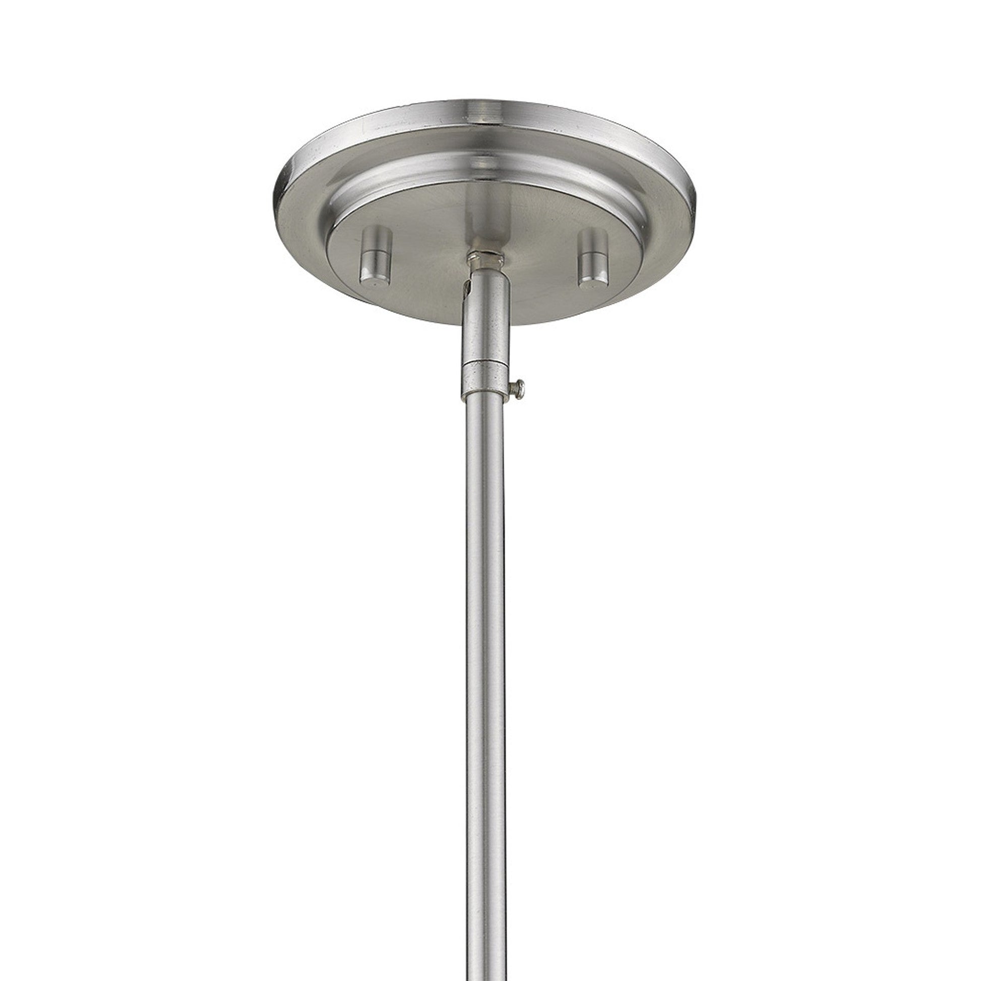 HomeRoots Kassian 1-Light Pendant in Satin Nickel Finish
