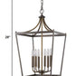 HomeRoots Kennedy 6-Light Foyer Pendant in Oil Rubbed Bronze Finish