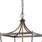 HomeRoots Kennedy 6-Light Foyer Pendant in Oil Rubbed Bronze Finish