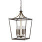 HomeRoots Kennedy 6-Light Foyer Pendant in Oil Rubbed Bronze Finish