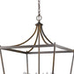 HomeRoots Kennedy 8-Light Foyer Pendant in Oil Rubbed Bronze Finish