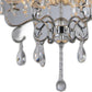 HomeRoots Krissy 6-Light Crystal Chandelier In Silver Finish