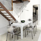 HomeRoots Labyrinthine Six Light Ceiling Lamp in Chrome Finish