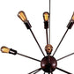 HomeRoots Laila 12-Light Edison Lamp With Bulbs In Bronze Finish
