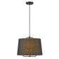 HomeRoots Lamia 1-Light Mini Pendant in Matte Black Finish