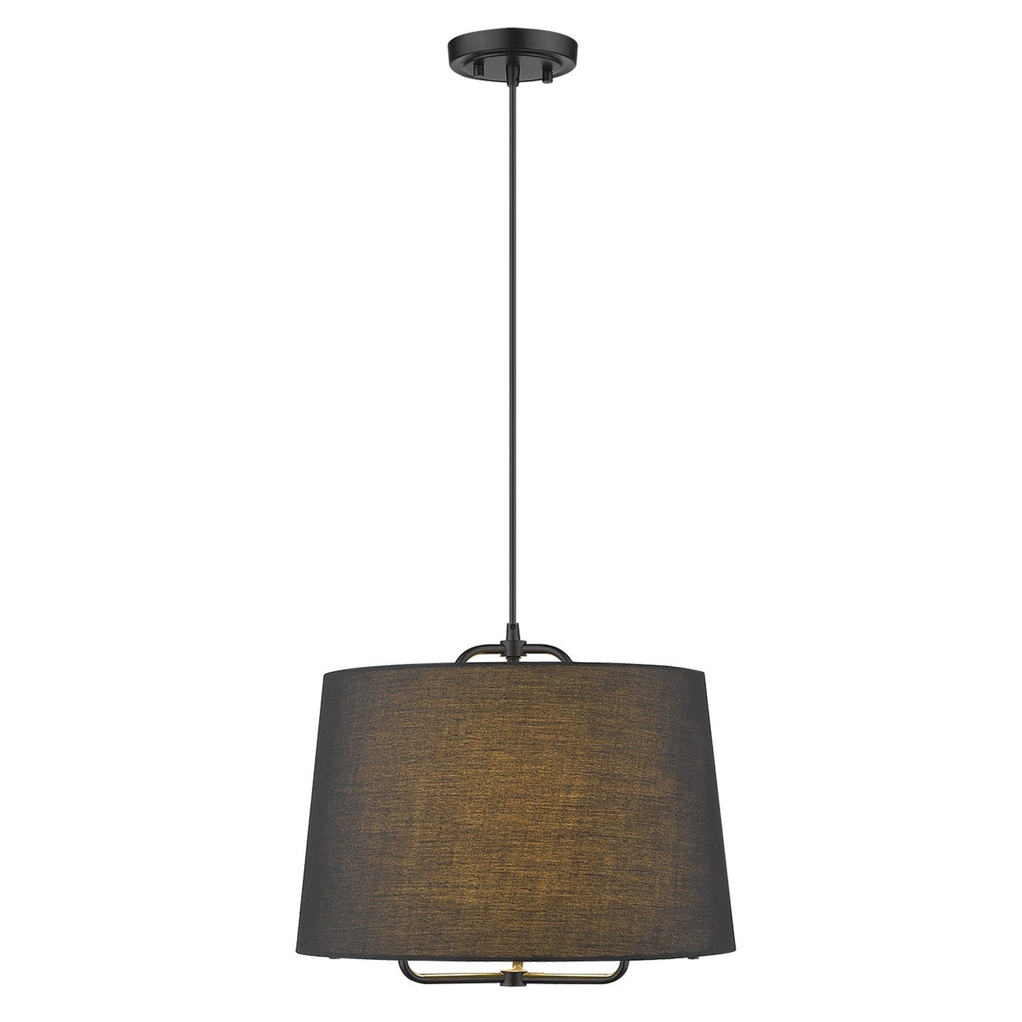 HomeRoots Lamia 1-Light Mini Pendant in Matte Black Finish