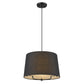 HomeRoots Lamia 1-Light Mini Pendant in Matte Black Finish