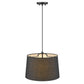 HomeRoots Lamia 1-Light Mini Pendant in Matte Black Finish