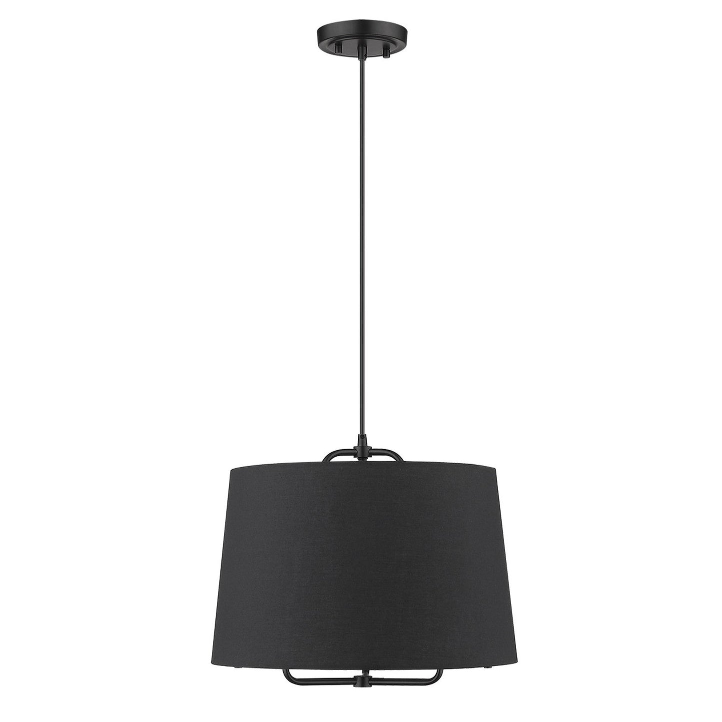 HomeRoots Lamia 1-Light Mini Pendant in Matte Black Finish