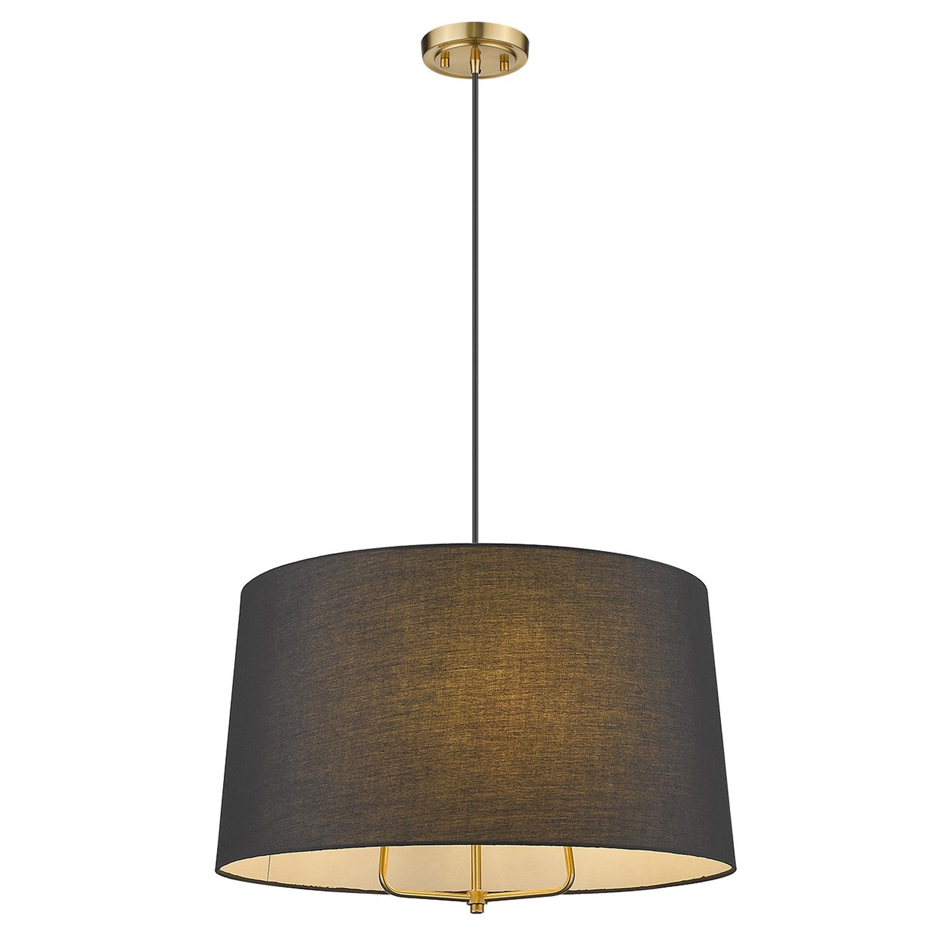 HomeRoots Lamia 3-Light Mini Pendant in Gold Finish