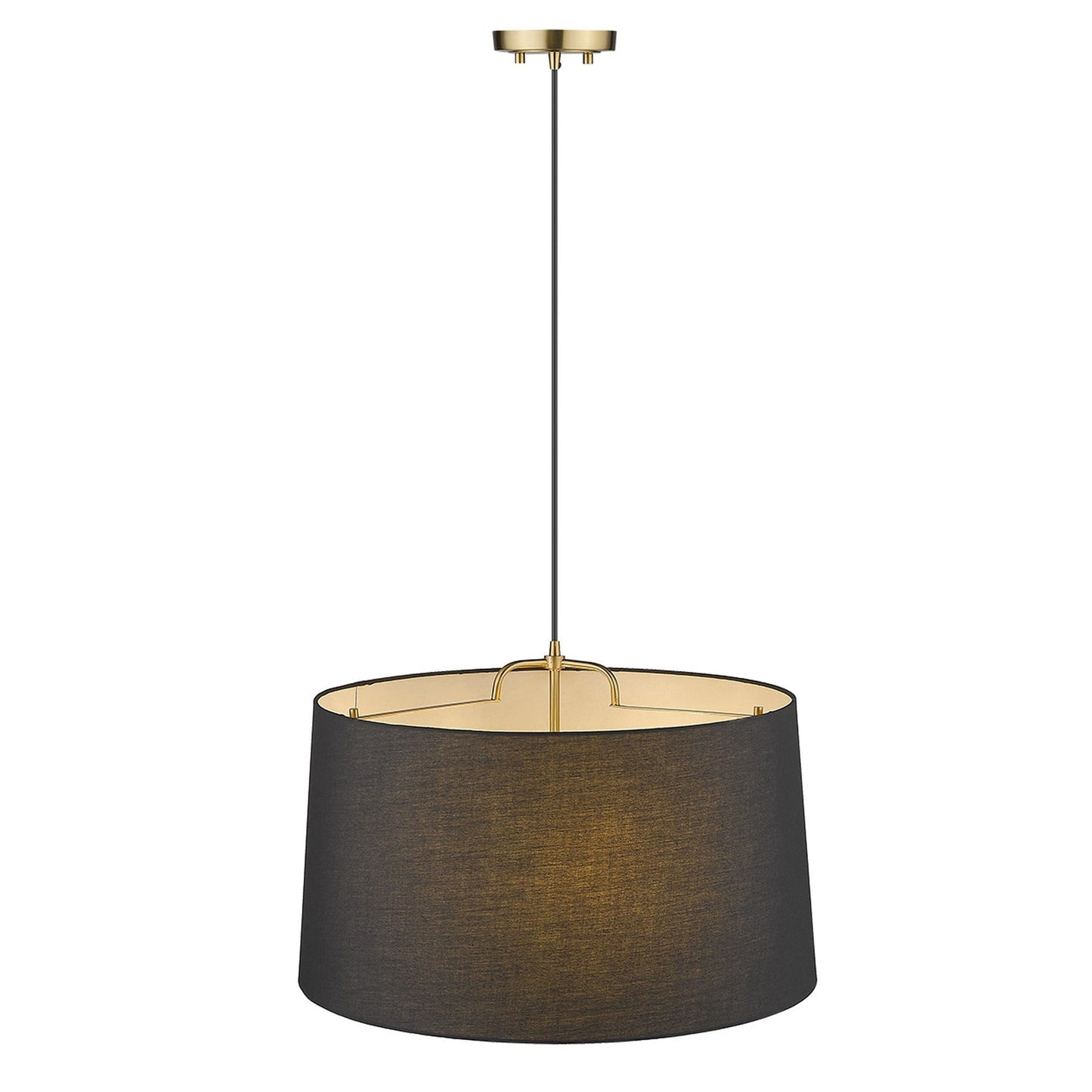 HomeRoots Lamia 3-Light Mini Pendant in Gold Finish