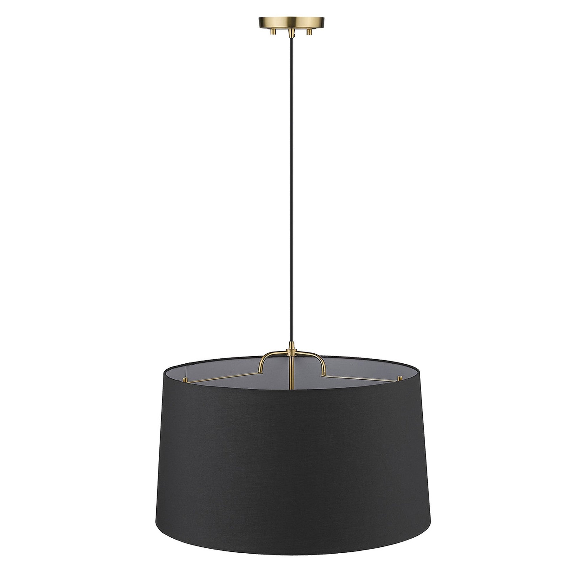 HomeRoots Lamia 3-Light Mini Pendant in Gold Finish