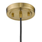 HomeRoots Lamia 3-Light Mini Pendant in Gold Finish