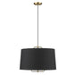HomeRoots Lamia 3-Light Mini Pendant in Gold Finish