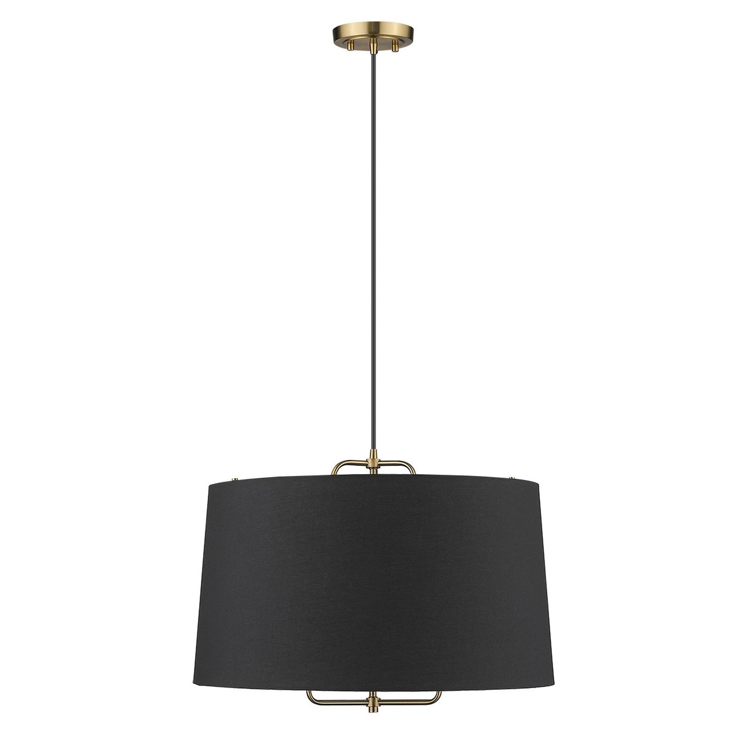 HomeRoots Lamia 3-Light Mini Pendant in Gold Finish