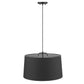 HomeRoots Lamia 3-Light Mini Pendant in Matte Black Finish